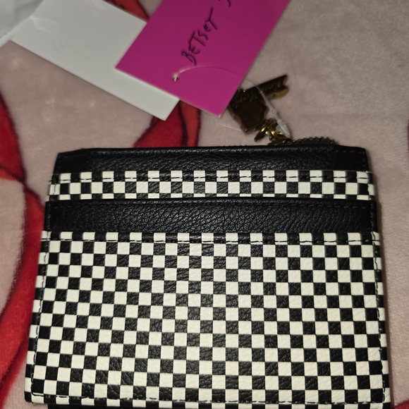 Betsey Johnson Pink and Black Wallet Set - Picture 3 of 5